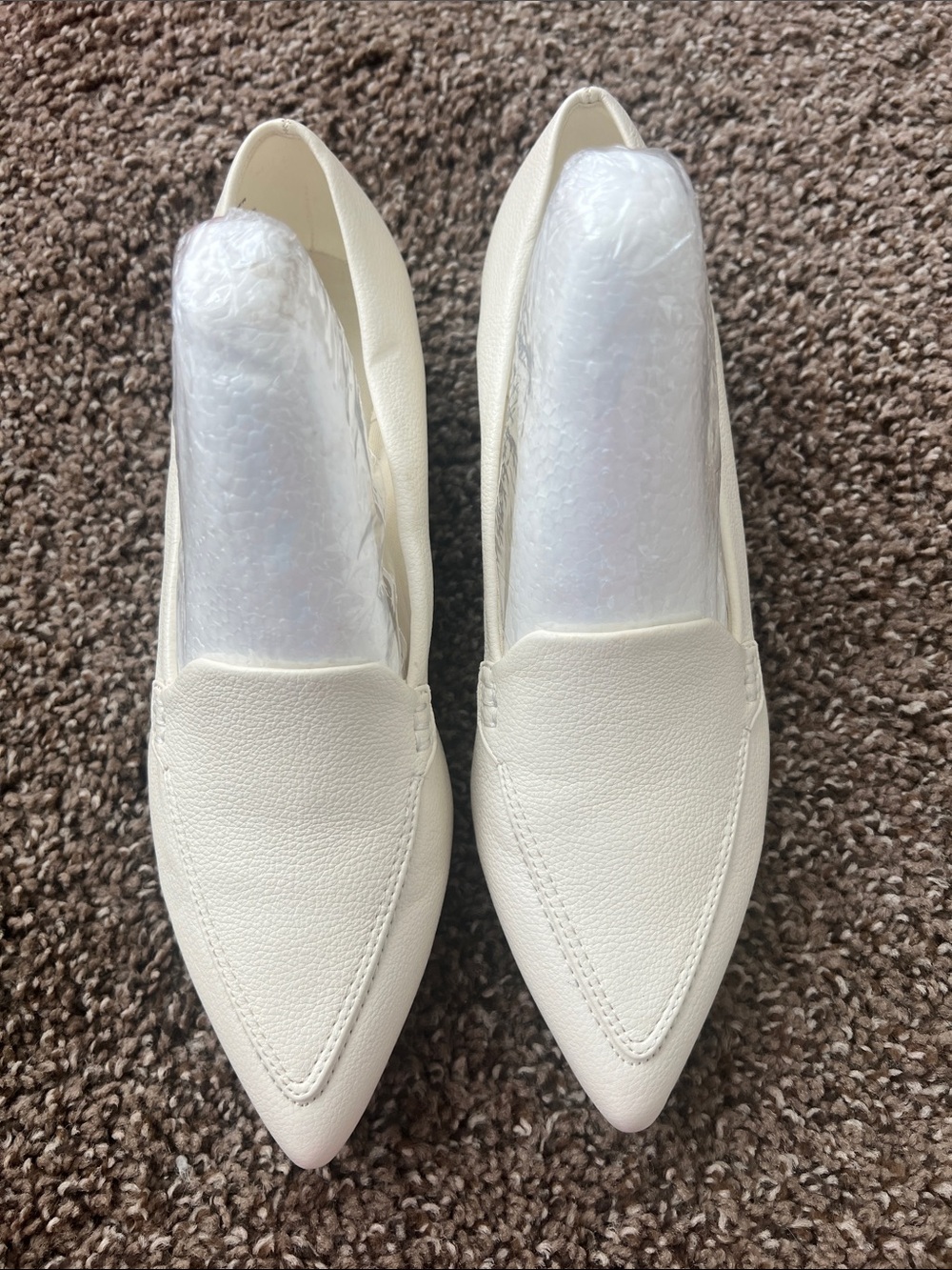 Anne Klein Women's Pointed Slip-On Flats in Ivory